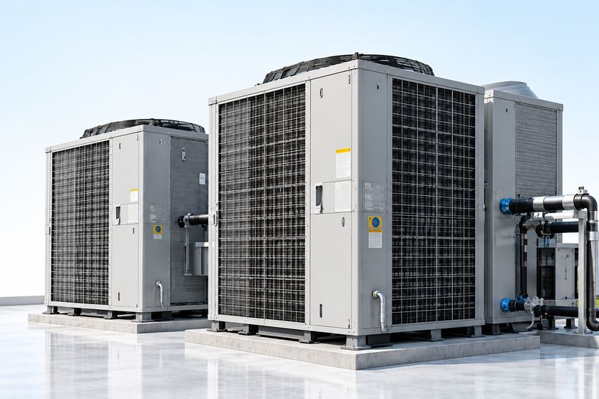 Commercial rooftop HVAC units
