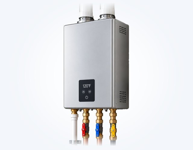 Wall-mounted tankless water heater